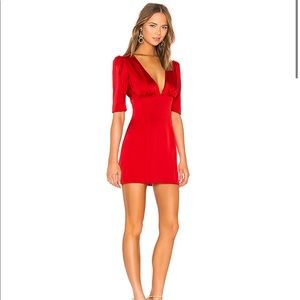 MAJORELLE Angelica Mini Dress in Red